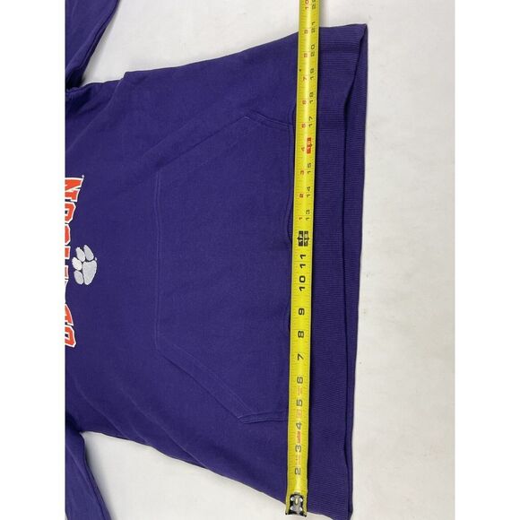 Clemson Tigers Champion Purple and Gray Hoodie Men’s Large - Picture 2 of 8